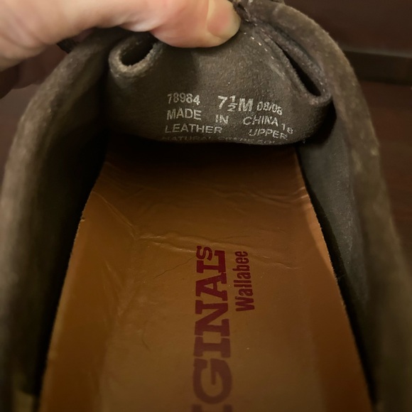 Clarks original wallabee in slate brown - Picture 2 of 4